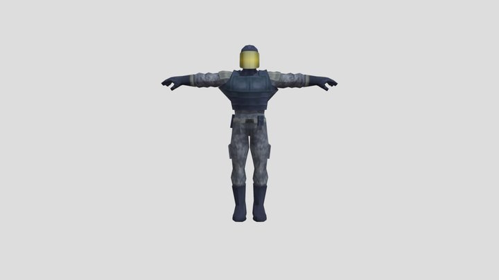 Unused Basic Soldier (Hulk 2003 Game) T- Pose