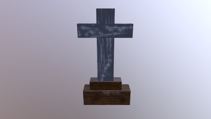 Cross Textured Game Object 1 3D Model