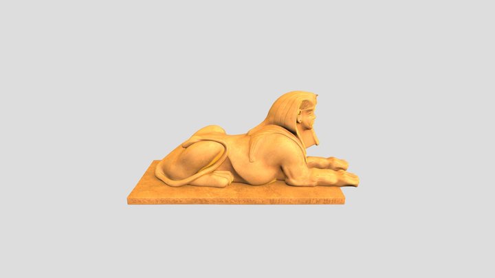 Alley of sphinxes at Karnak Temple 3D Model