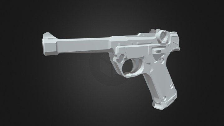 BR-9 Pistol 3D Model