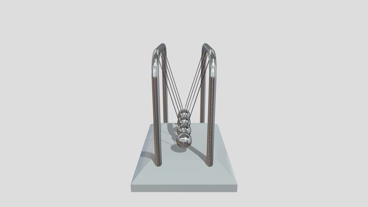 Newton's Cradle 3D Model