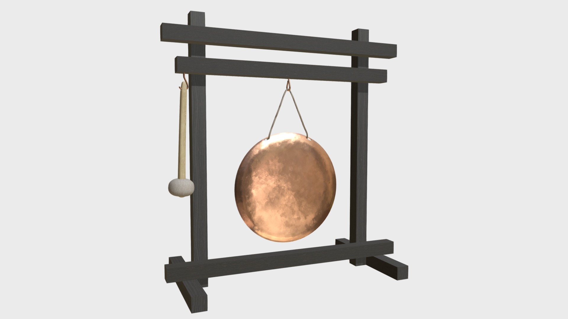 3D model Gong - This is a 3D model of the Gong. The 3D model is about a satellite in space.