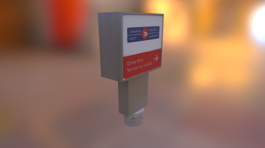 drive thru entry Post Canada - 3D model by svenpotsdam [9364522 ...