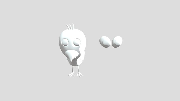 Baby Opila Bird (4K textures pack) - Download Free 3D model by