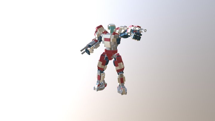 Lego Valor Omega posed 3D Model