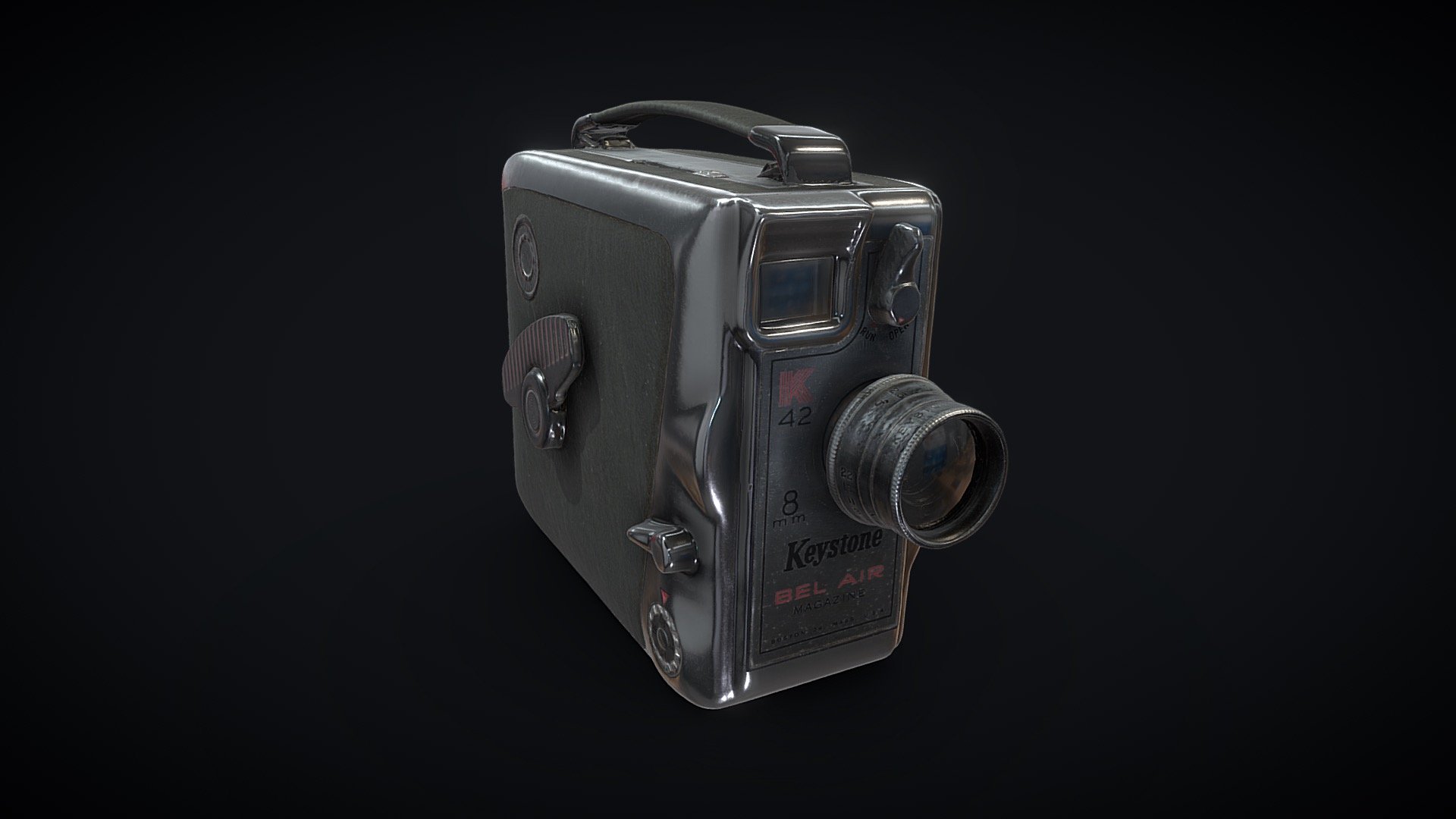 Keystone 8mm Camera 3D model by PolysphereCreative [9365069] Sketchfab