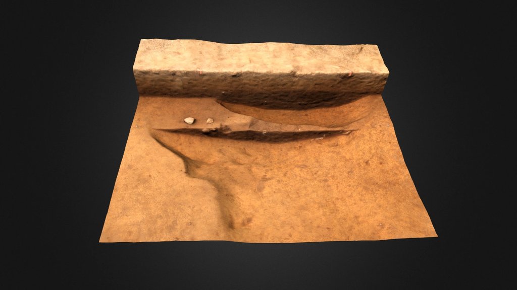 Feature 90, West Half Excavated
