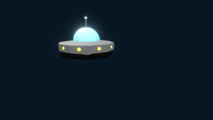 Low-Poly Sci-Fi UFO FREE DOWNLOAD