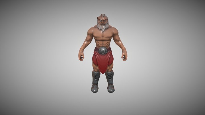 Arthur's Barbarian Idle 3D Model