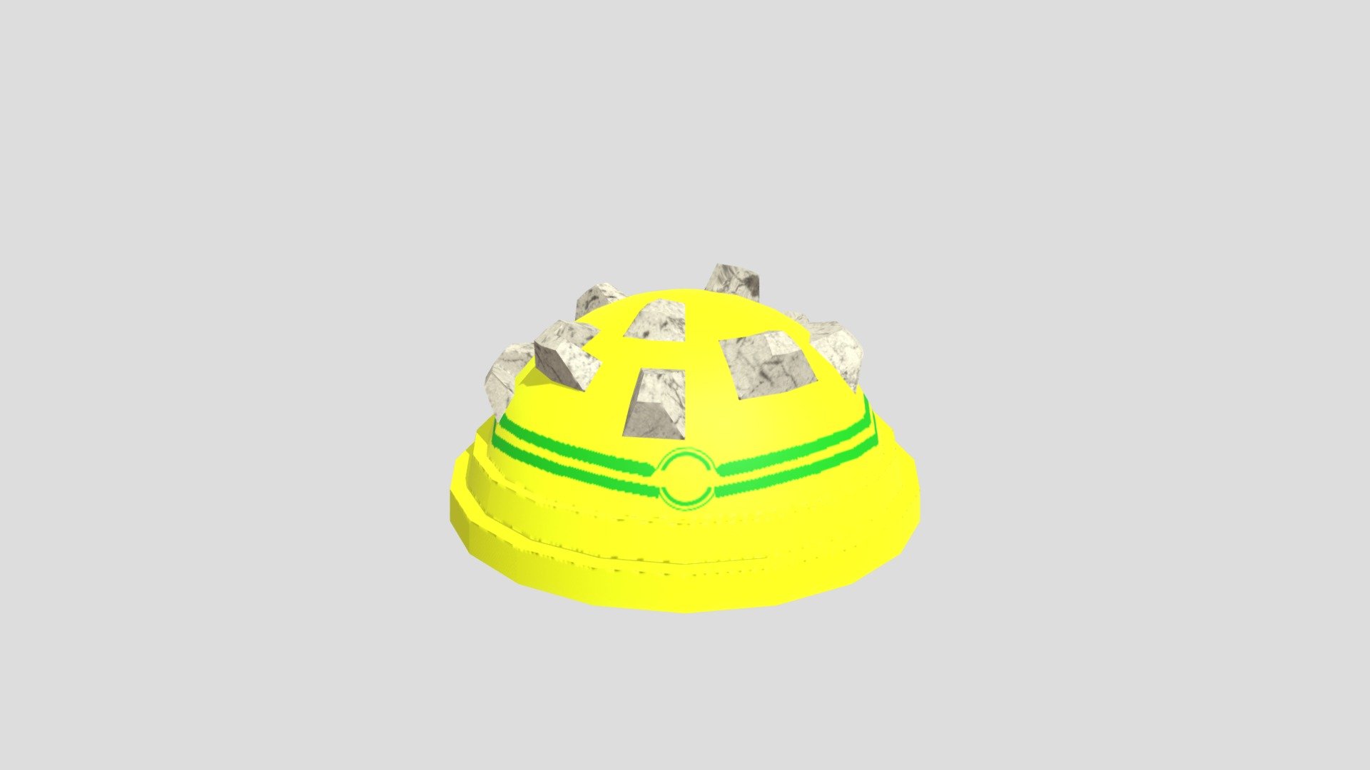 Rocky Helmet from Pokemon 3D model by ms4483 [9368ef7] Sketchfab