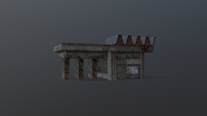 Bus Station 3D Model