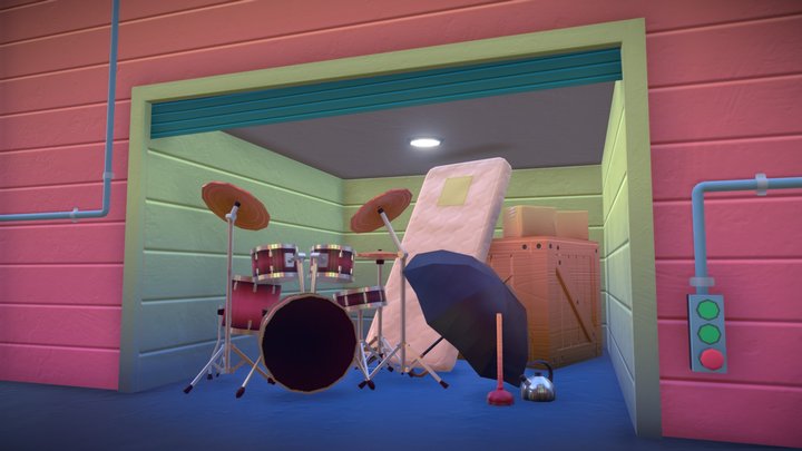 Auction Garage 3D Model