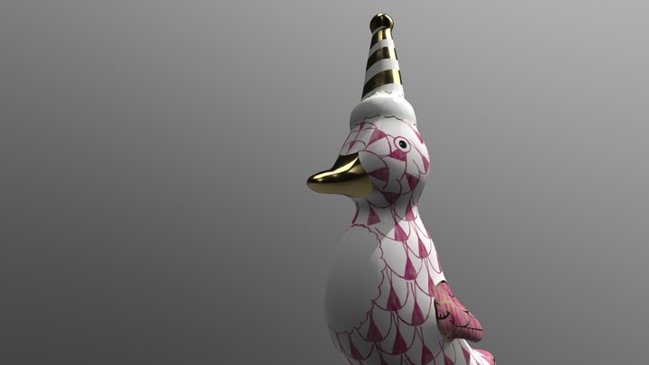 Herend Party Duckling 3D Model