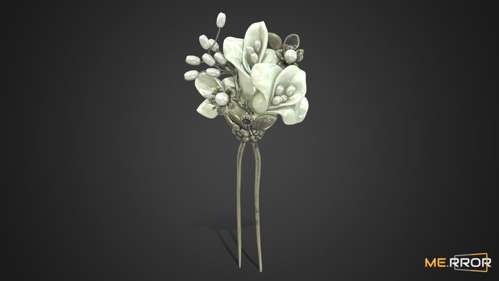 [Game-Ready] Korean Traditional Hairpin 5 3D Model