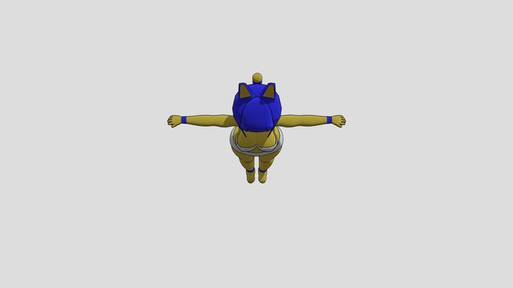 Ankha_cartoon_version 3D Model