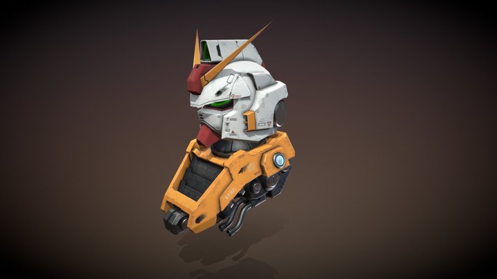 Gundam RX head 3D Model