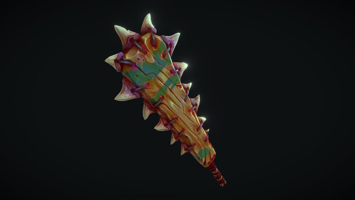 Wayfinder Fan Art - Leiomano Weapon Design 3D Model