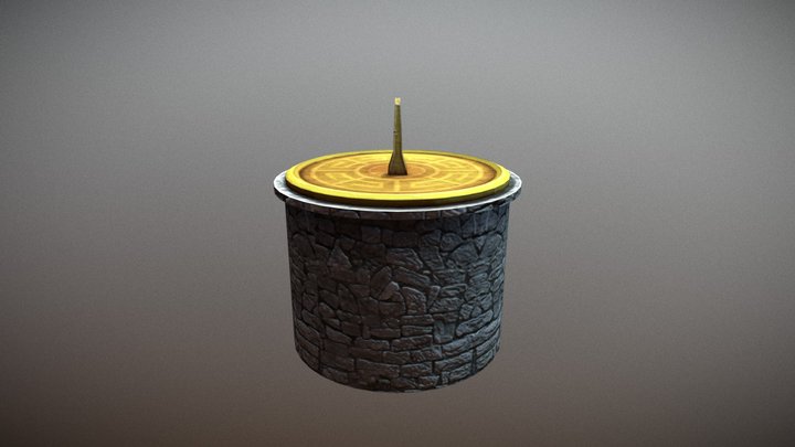 Clock Sun Anim 3D Model
