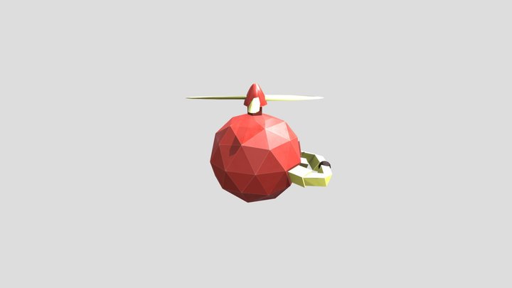 Drone Textured And Animated 3D Model