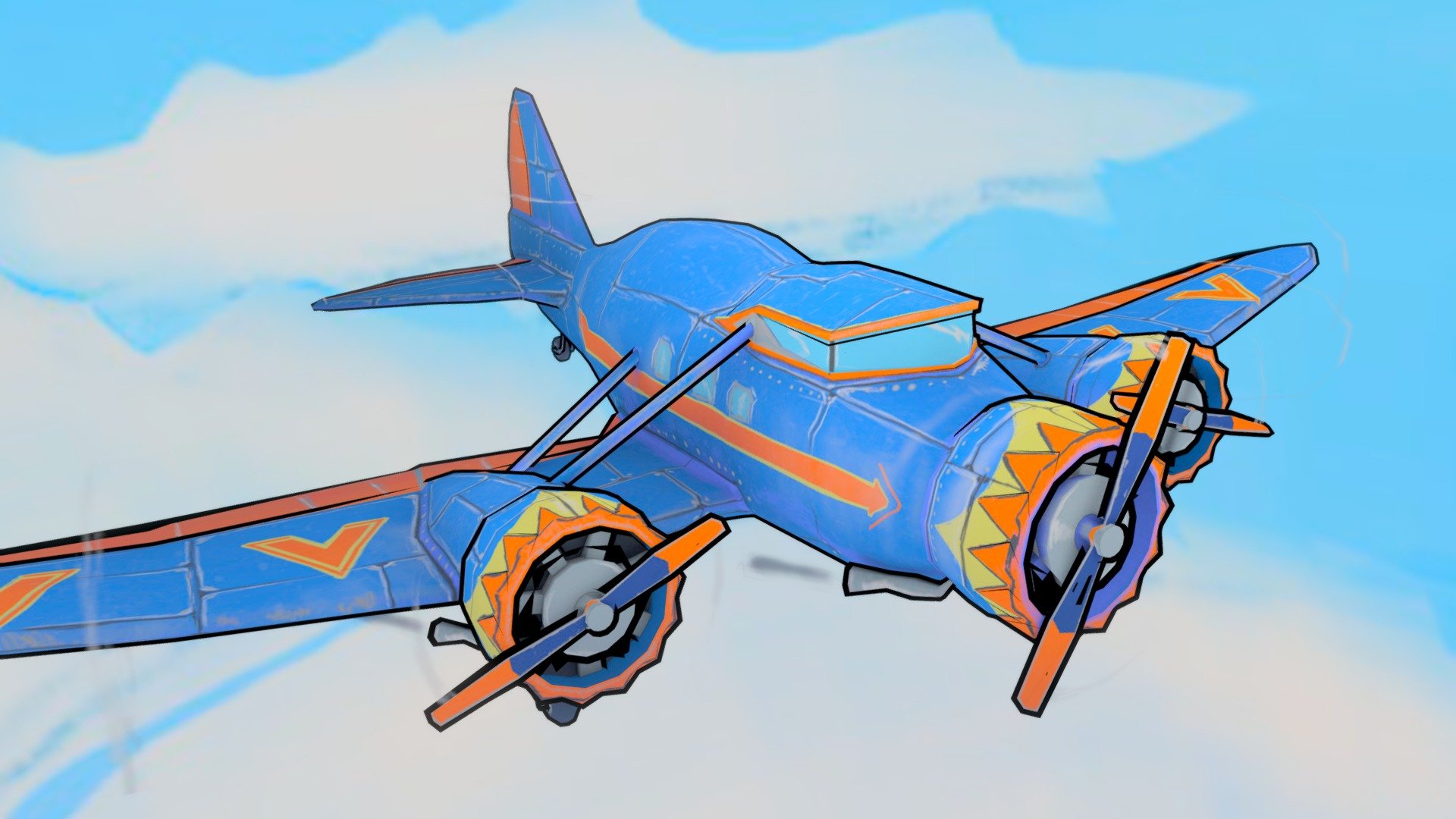 Stylised Aeroplane - Stinson Model A - Download Free 3D model by Julio ...