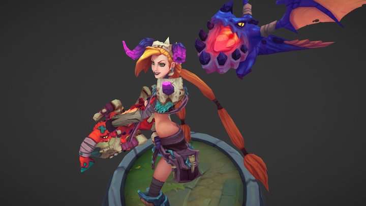 Beast Hunter Jinx (fanart skin) 3D Model