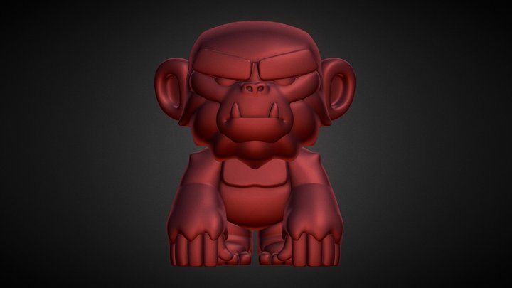 Gwaa'r The Kong - CHROVS MASCOT 3D Model