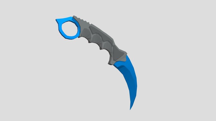 Karambit Low Poly 3D Model