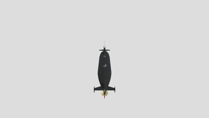 USS Tautog (SSN-639) 3D Model