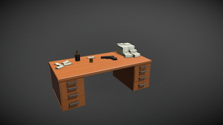 Gang Leader Desk 3D Model