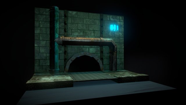 Sewer Scene 3D Model