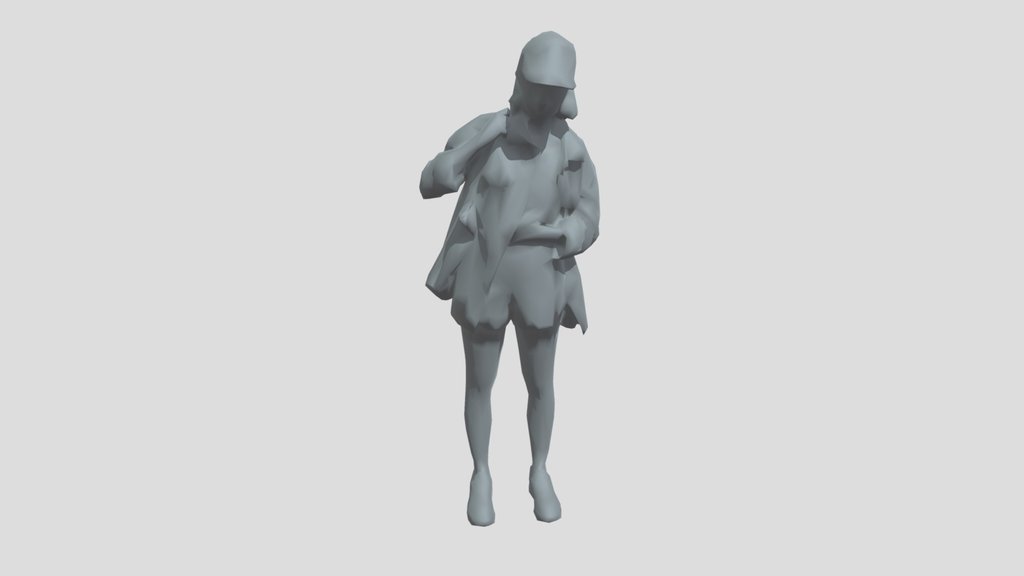 Lowpoly Female Standing