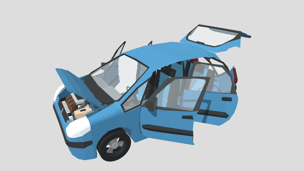 Citroën C3 – Low Poly / Game Ready 3D Model