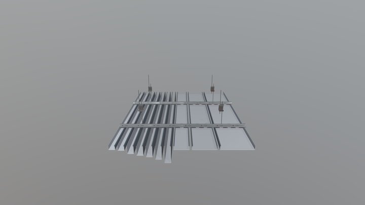 Cubic shaped ceiling, Mehbud 3D Model