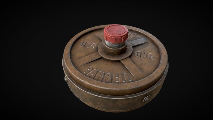 A Homemade Landmine 3D Model