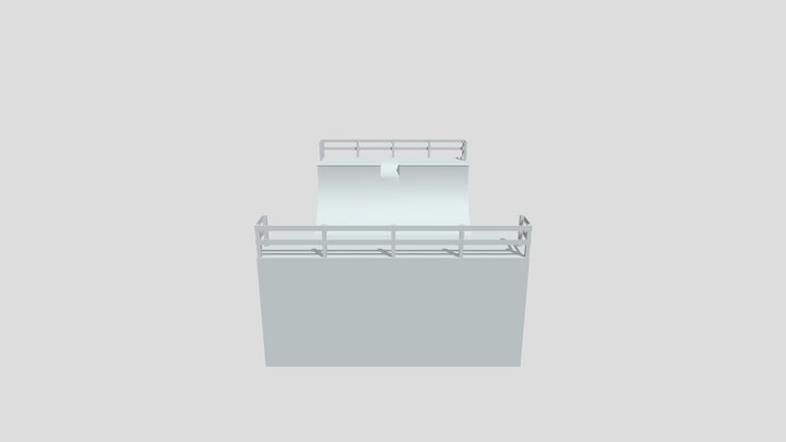 Skateboard Half Pipe Final 3D Model