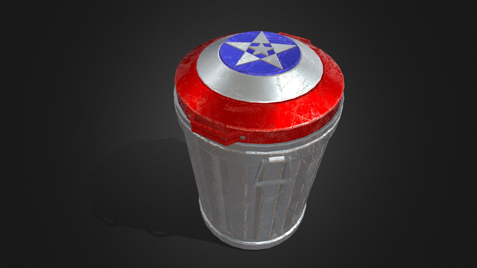 Captain America Trashcan