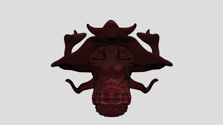 King Skull Textured 3D Model