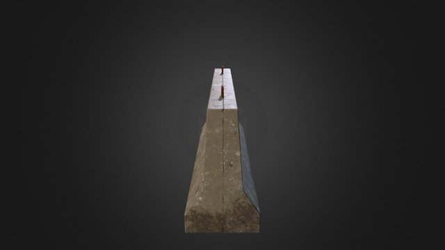 Concrete Barrier HQ – Modello 3D gratuito STL