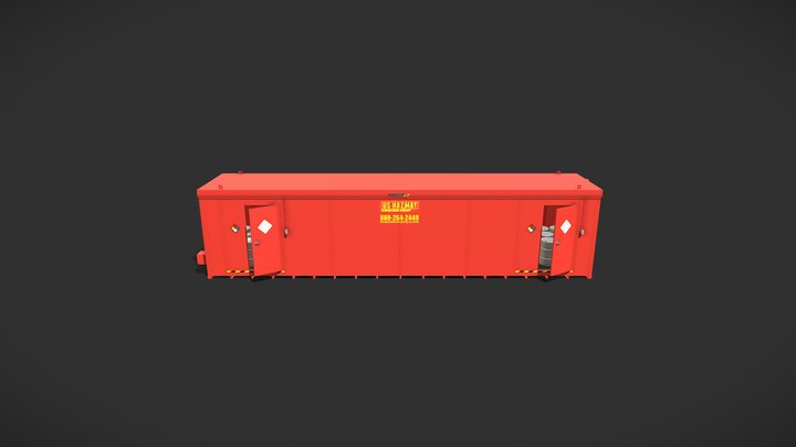 4008 Hazmat Storage Rental Unit 3D Model