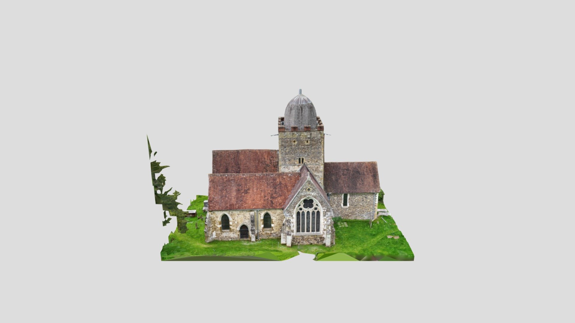 Albury Old Saxon Church - 3D model by Barzi [937f014] - Sketchfab