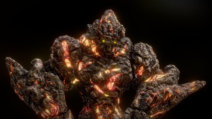 Character Free Golem Rock By Oscar Creativo – Gratis 3D-model STL