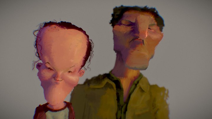 Last of us caricature fanart 3D Model