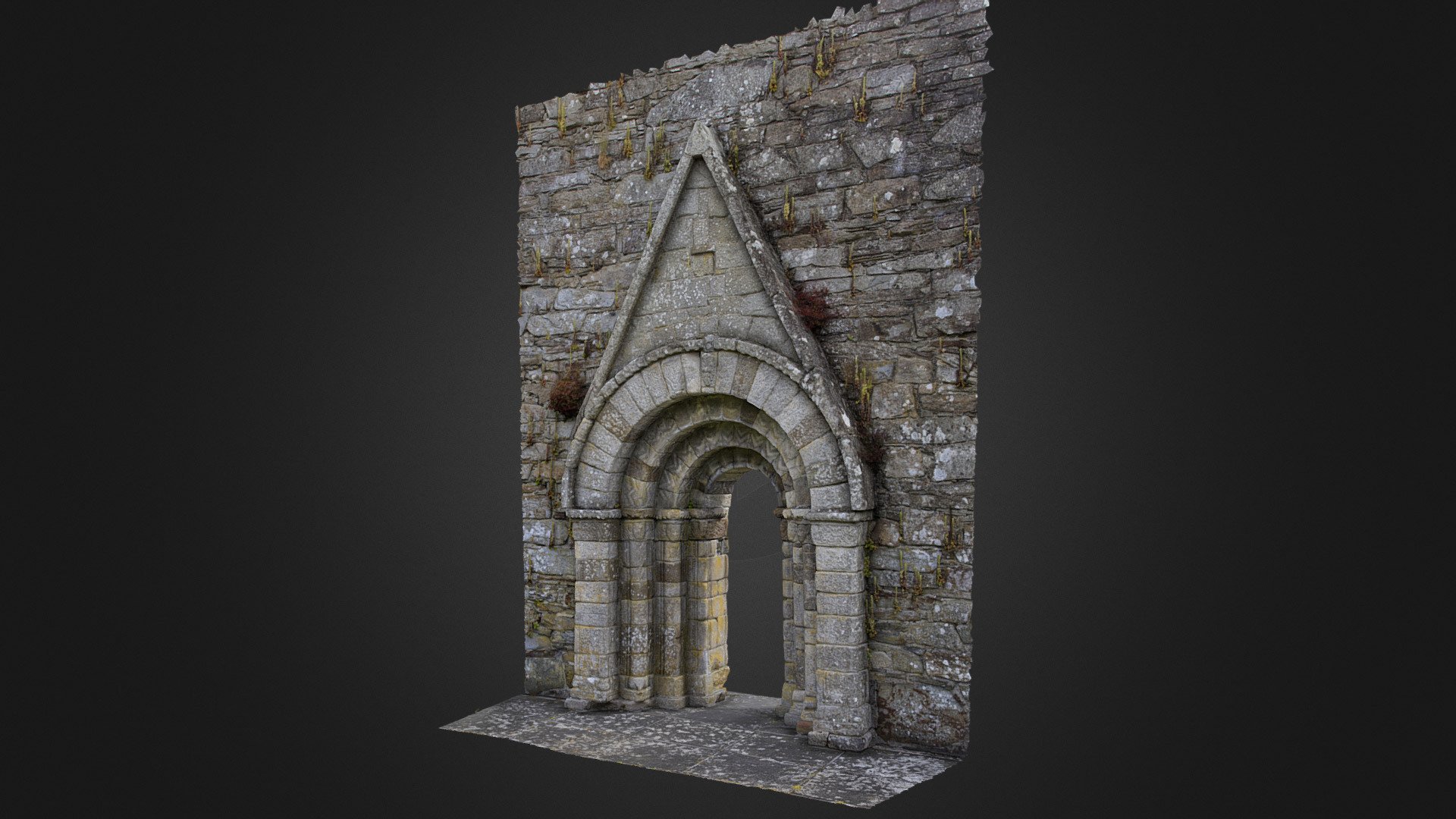 Killeshin Romanesque Doorway - Buy Royalty Free 3D model by Dan O ...
