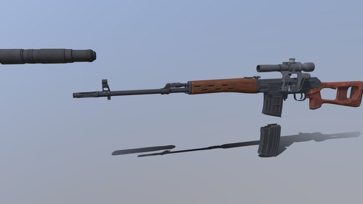 Call of Duty: Blac Ops 6 - SVD – Modelo 3D gratuito STL