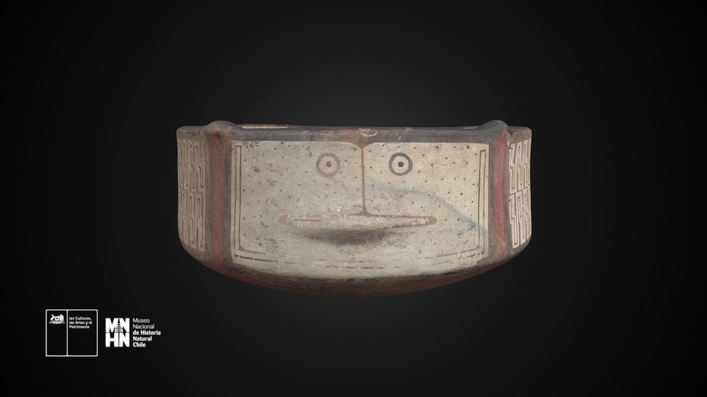 Puco Diaguita con rostro zoomorfo