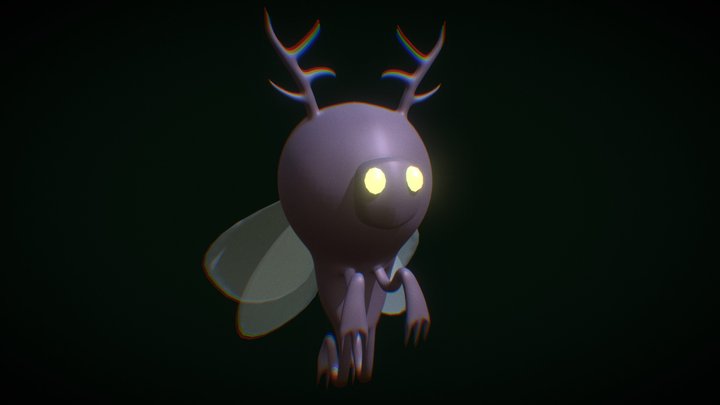 Monster Moth 3D Model