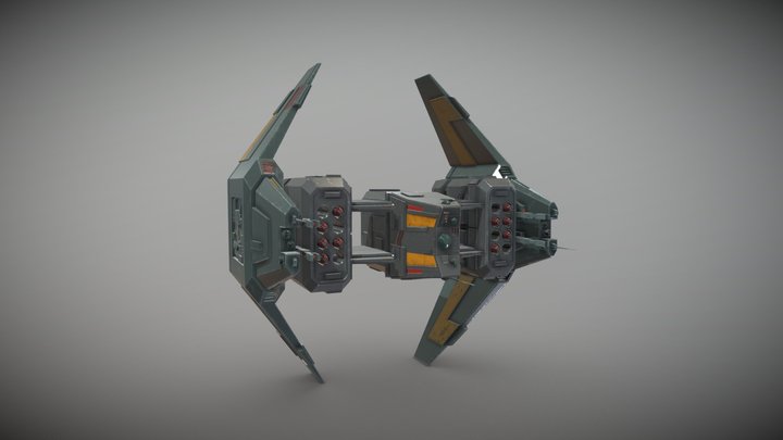 Sci-Fi Drone Type-C V1 3D Model