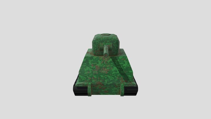 Low Poly Tank 3D Model
