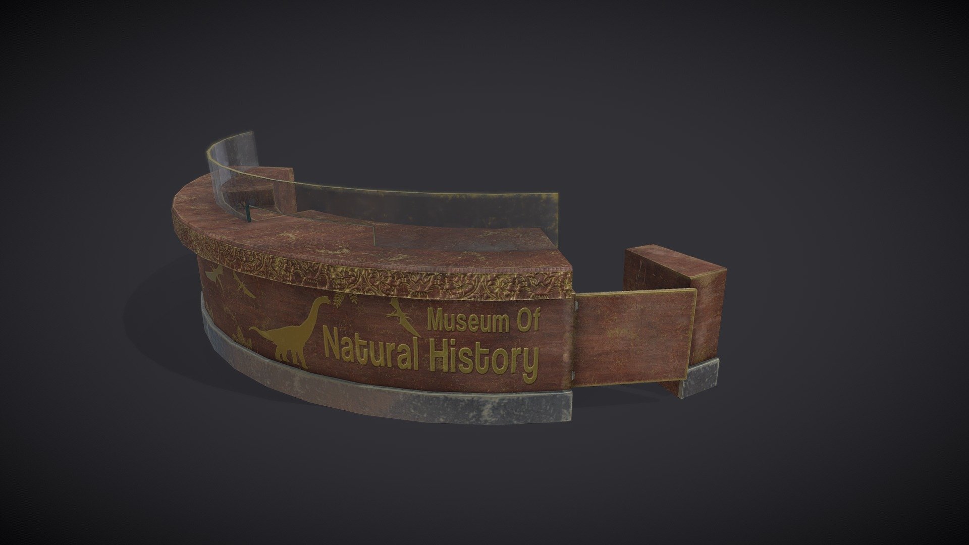 Museum Of Natural History | Counter - Buy Royalty Free 3D model by ...