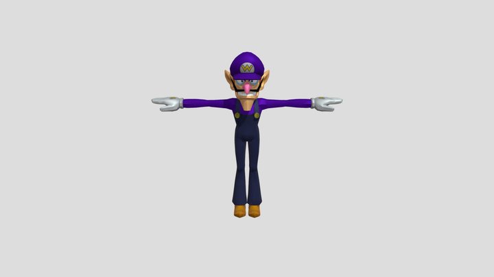 Waluigi Version 2 3D Model